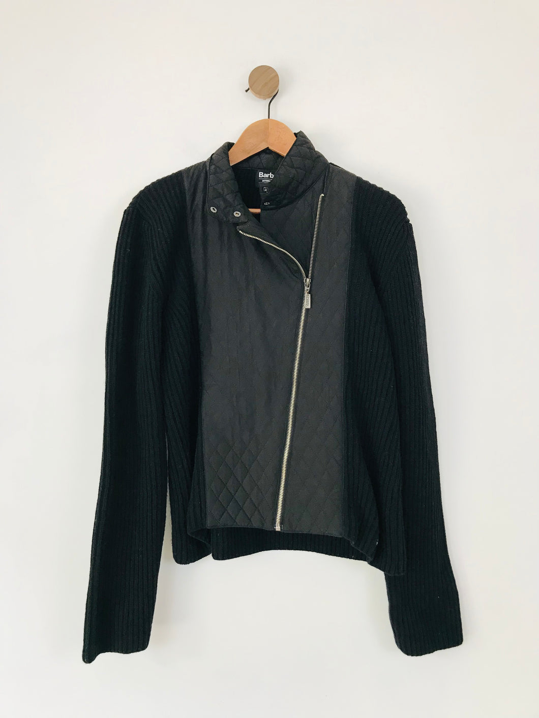 Barbour Women's Wool Blend Biker Jacket | UK16 | Black