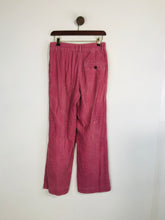 Load image into Gallery viewer, Monki Women&#39;s Wide Leg Corduroy Trousers | EU36 UK8 | Pink
