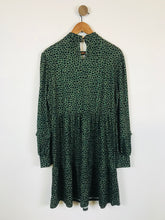 Load image into Gallery viewer, Warehouse Women&#39;s Patterned Long Sleeve A-Line Dress | L UK14 | Green
