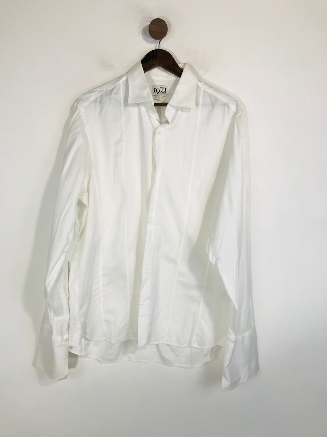 Reiss Men's Cotton Button-Up Shirt | XL | White
