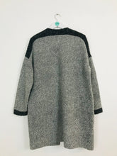 Load image into Gallery viewer, White Stuff Women’s Wool Blend Colour Block Long Cardigan | UK12 | Grey
