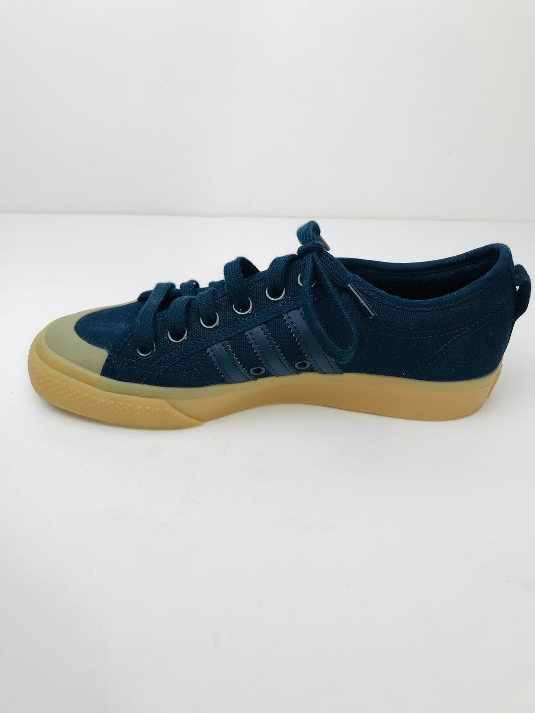Adidas Women's Nizza Canvas Lace Up Trainers | UK6 | Blue