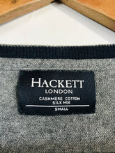 Load image into Gallery viewer, Hackett Men&#39;s Cashmere Silk Jumper | S | Grey
