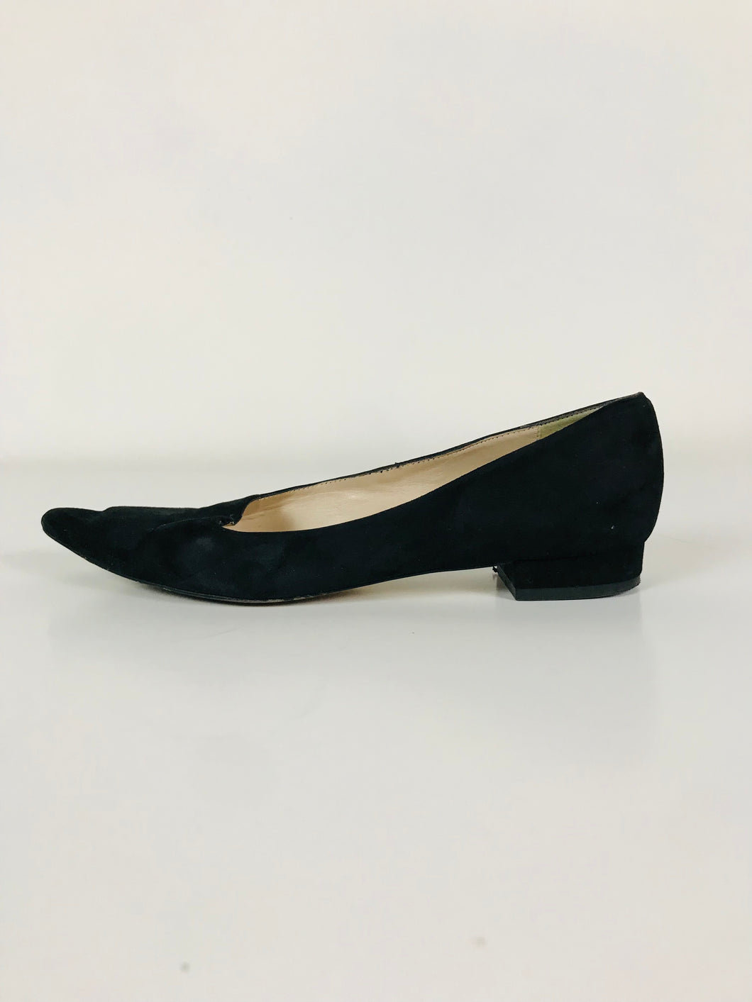 Russell & Bromley Women's Suede Slip-On Pointed Shoes | 37.5 UK4.5 | Black