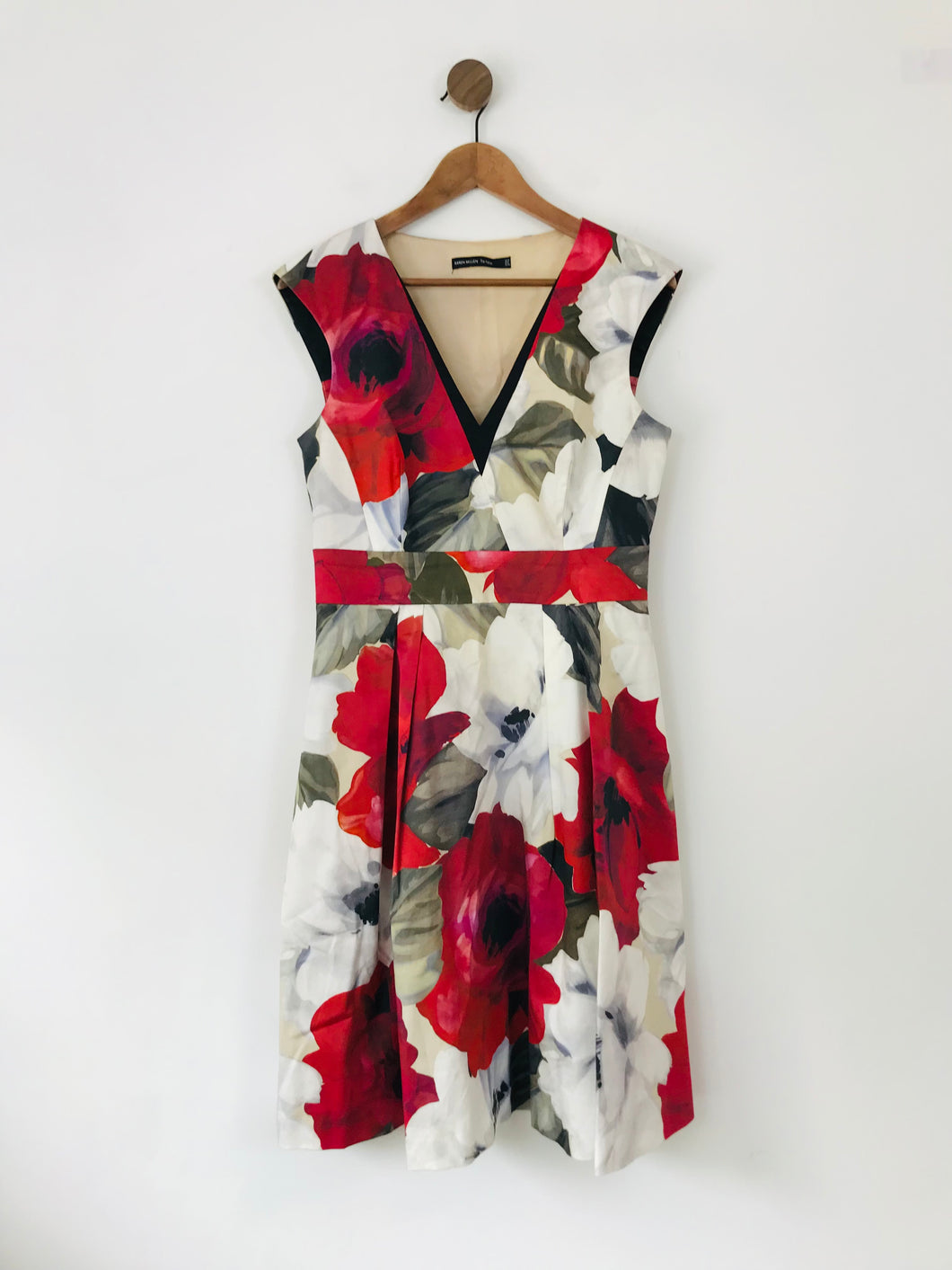 Karen Millen Women's Floral A-Line Dress | UK12 | Multicolour