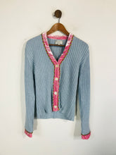 Load image into Gallery viewer, Phase Eight Women&#39;s Floral Ribbed Cardigan | UK16 | Blue
