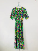 Load image into Gallery viewer, Traffic People Women’s Abstract Print Wrap Maxi Dress | UK8 | Multicoloured
