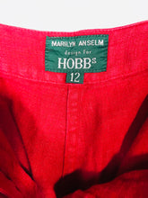 Load image into Gallery viewer, Hobbs Women&#39;s Linen Casual Trousers | UK12 | Red
