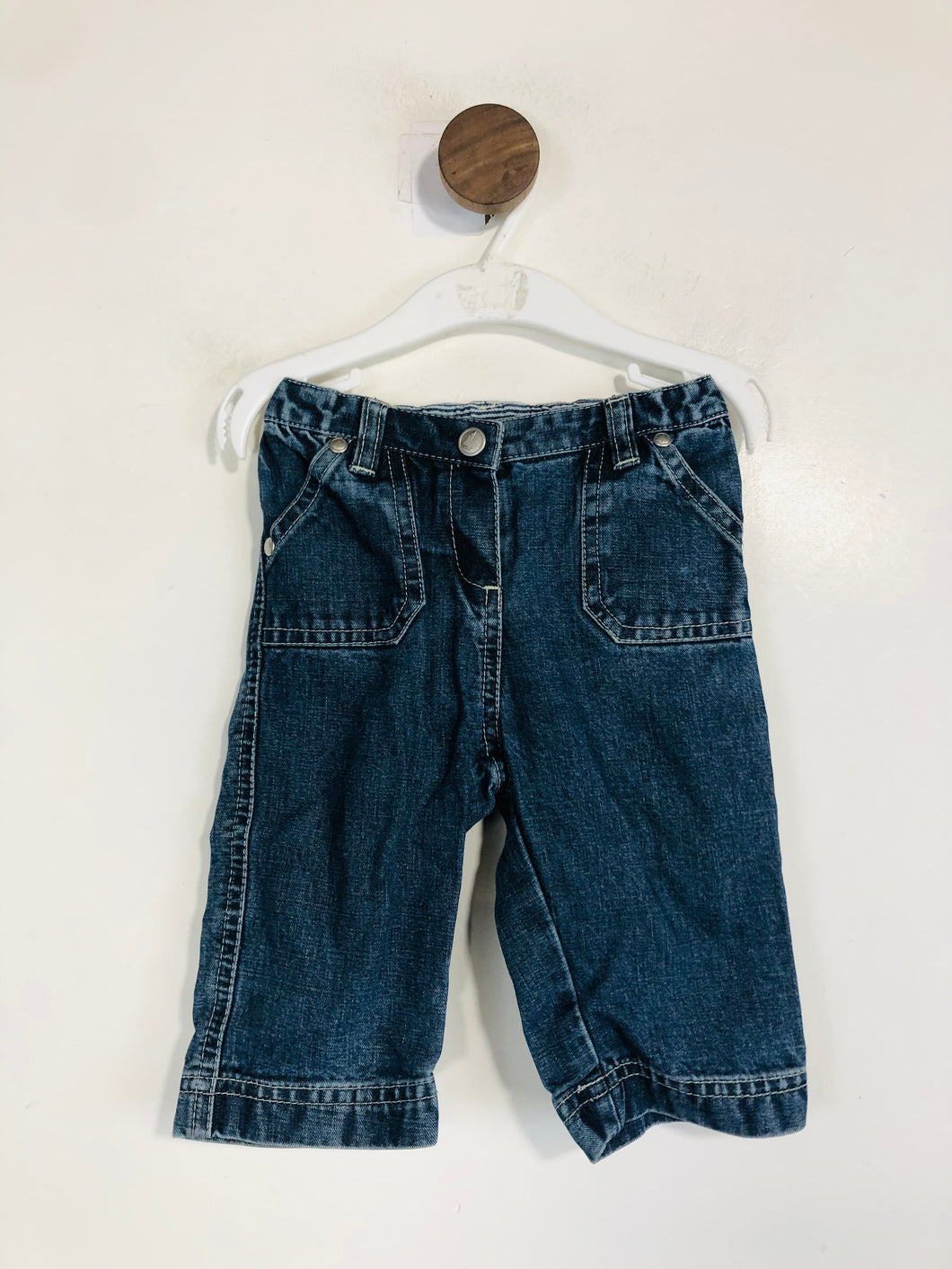 Petit Bateau Kid's Straight Jeans | 6 Months | Blue