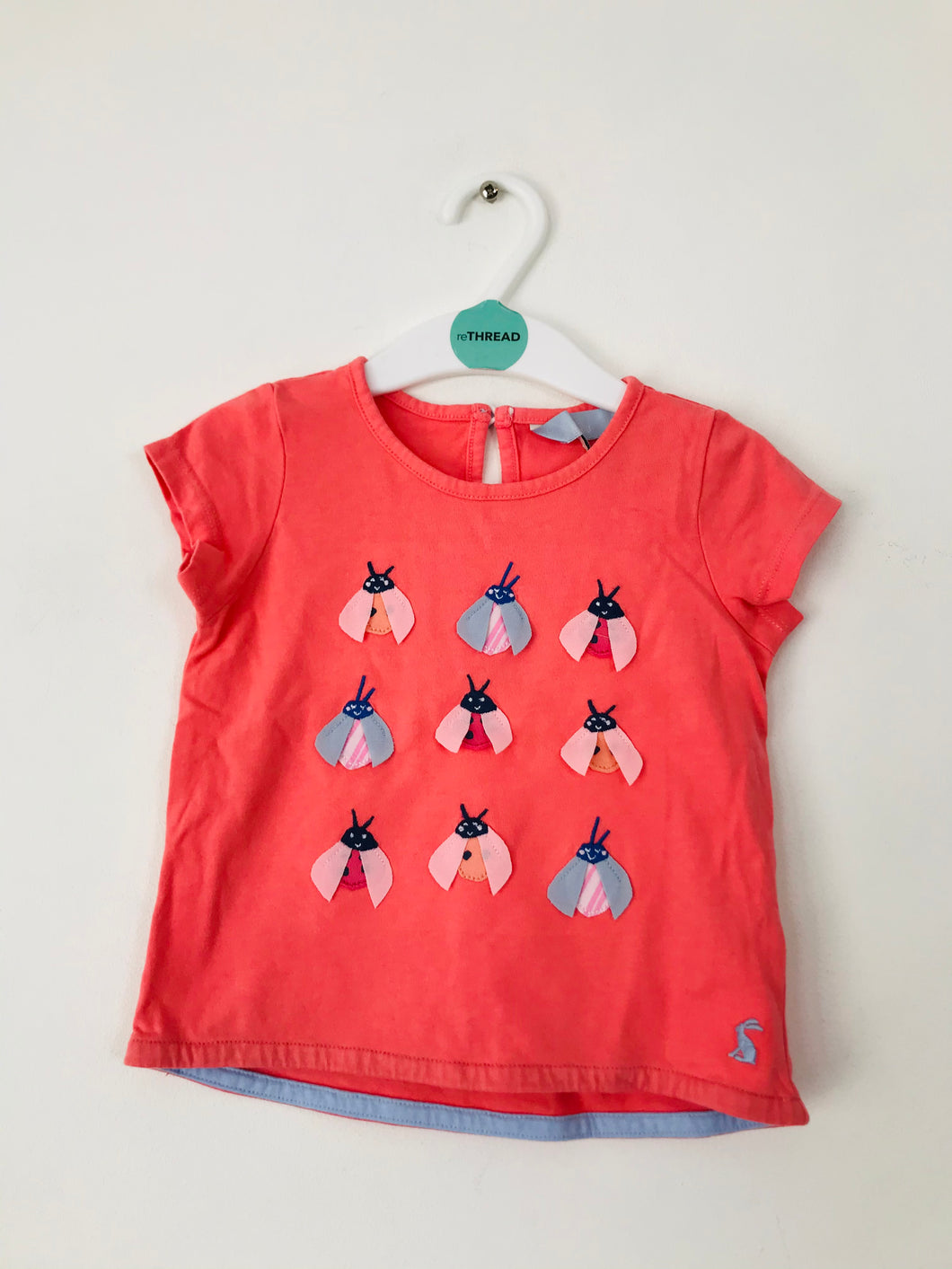 Joules Kids Ladybug T-Shirt | 2 years | Pink