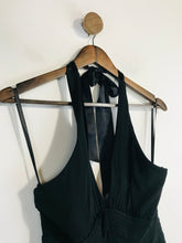 Load image into Gallery viewer, Coast Women&#39;s Halter Neck Pleated Mini Dress | UK10 | Black
