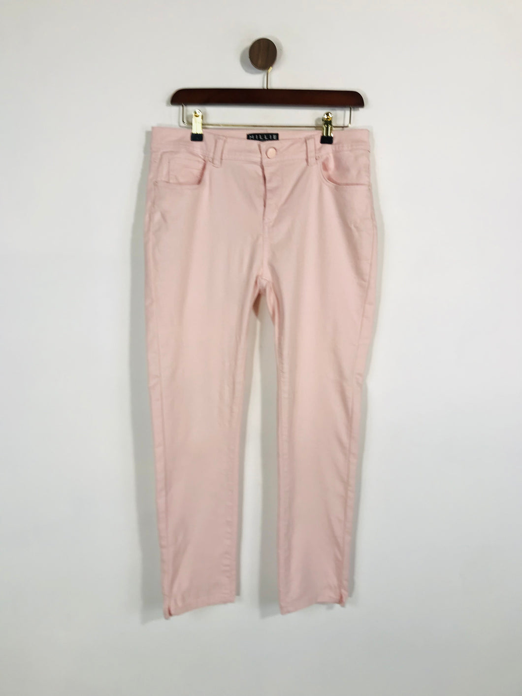 Millie Women's Cotton Slim Casual Trousers | UK12 | Pink