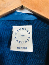 Load image into Gallery viewer, Country Casuals Women&#39;s Wool Embroidered Cardigan | M UK10-12 | Blue
