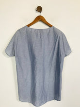 Load image into Gallery viewer, COS Women&#39;s Cotton Tunic Blouse | S UK8 | Blue
