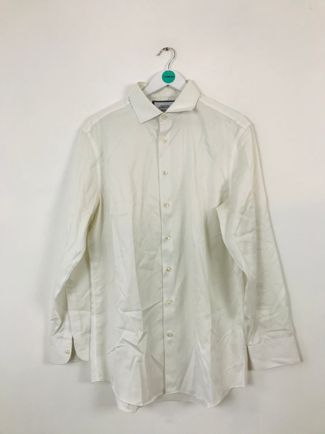 Charles Tyrwhitt Men’s Long Sleeve Slim Fit Shirt | 42 XL | White