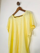 Load image into Gallery viewer, Whistles Women&#39;s Linen Lightweight T-Shirt | M UK10-12 | Yellow
