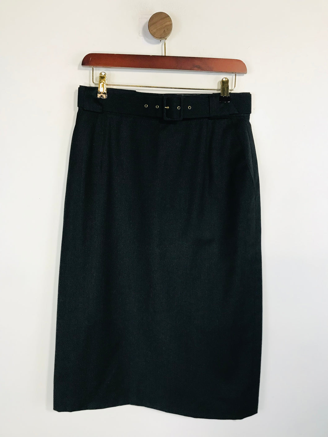 Louis Feraud Women's Wool Pencil Skirt | EU40 UK12 | Black