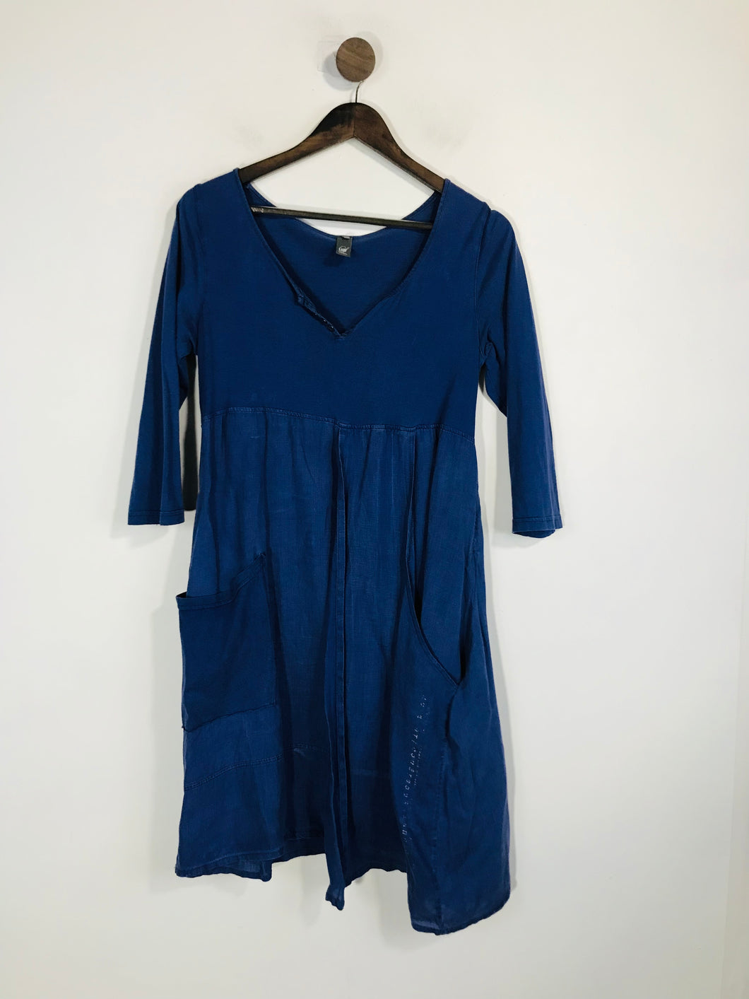 Lady Captain Women's Cotton Shift Dress | 40 | Blue