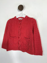 Load image into Gallery viewer, John Lewis Kid&#39;s Cotton Ribbed Cardigan | 12-18 months | Red
