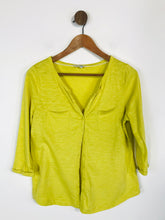 Load image into Gallery viewer, Boden Women&#39;s Cotton Button-up Blouse | UK12 | Yellow

