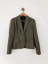 Load image into Gallery viewer, Zara Women&#39;s Faux Tweed Blazer Jacket | M UK10-12 | Brown
