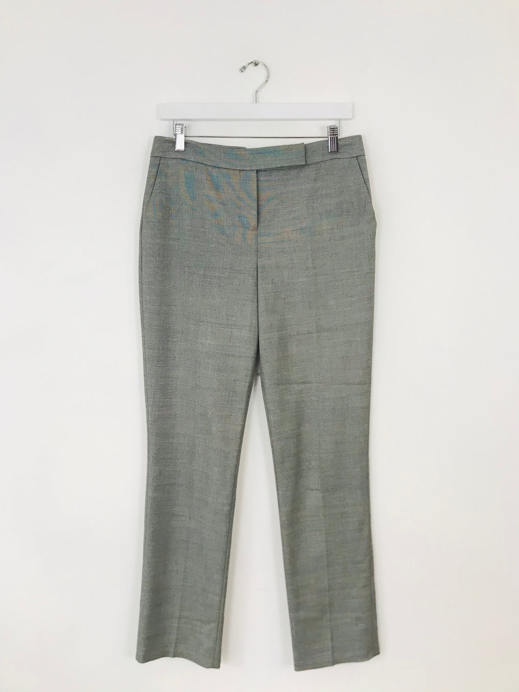 Coast Women’s Wool Slim Tapered Trousers | UK10 | Grey