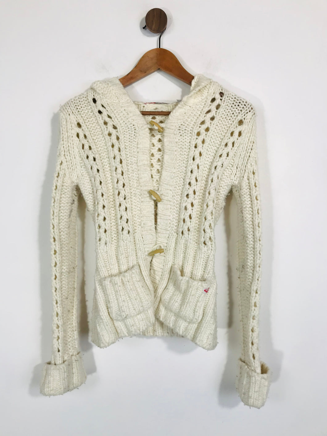 Roxy Women's Cotton Wool Cardigan | 1 UK8 | Beige