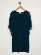 Load image into Gallery viewer, Jigsaw Women&#39;s Silk Sheer Overlay Shift Dress | M UK12 | Blue
