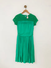 Load image into Gallery viewer, Boden Women&#39;s Gathered Midi A-Line Dress NWT | UK10 | Green
