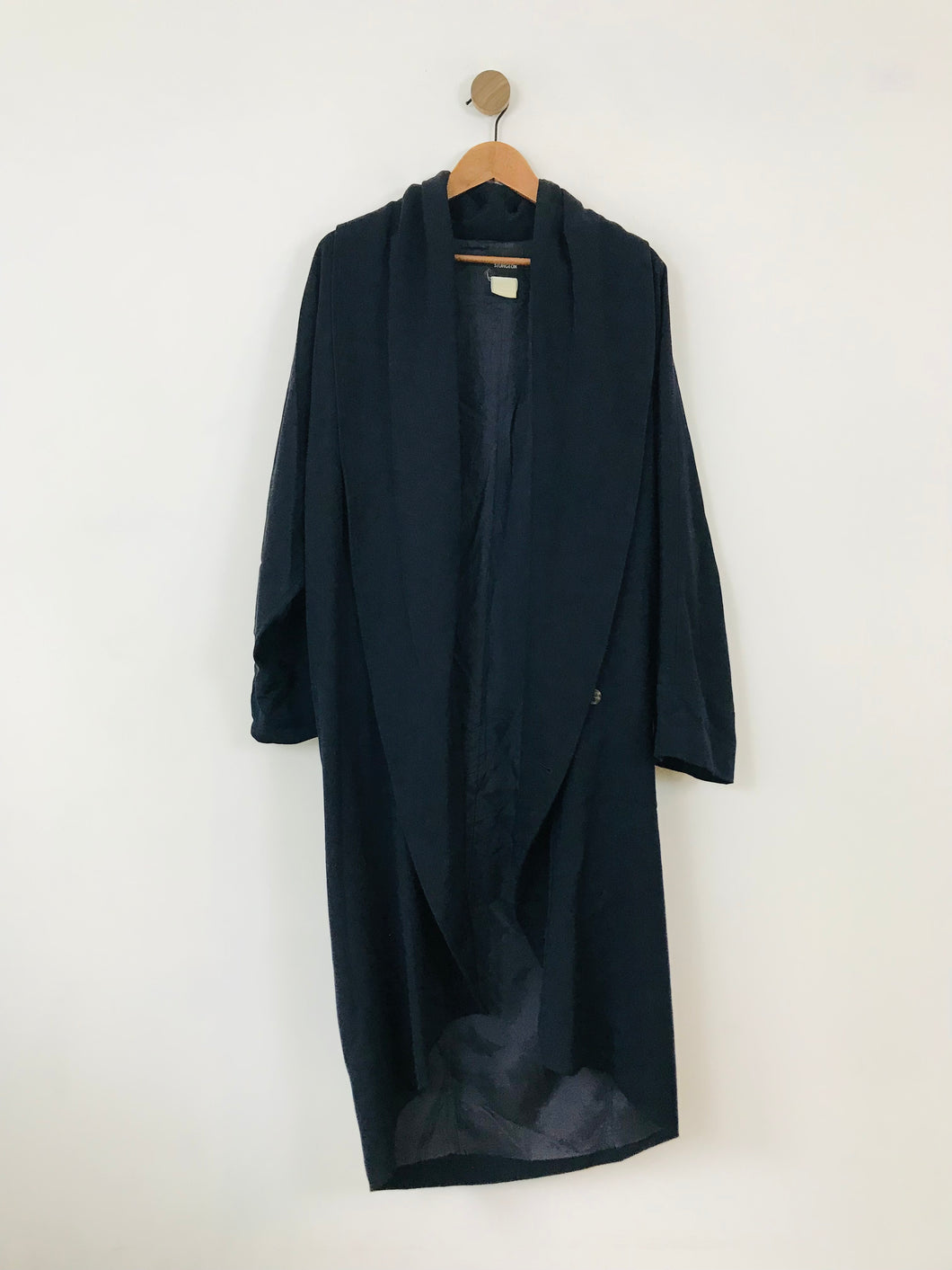 Sara Sturgeon Women's Wool Long Overcoat | 2 M | Blue