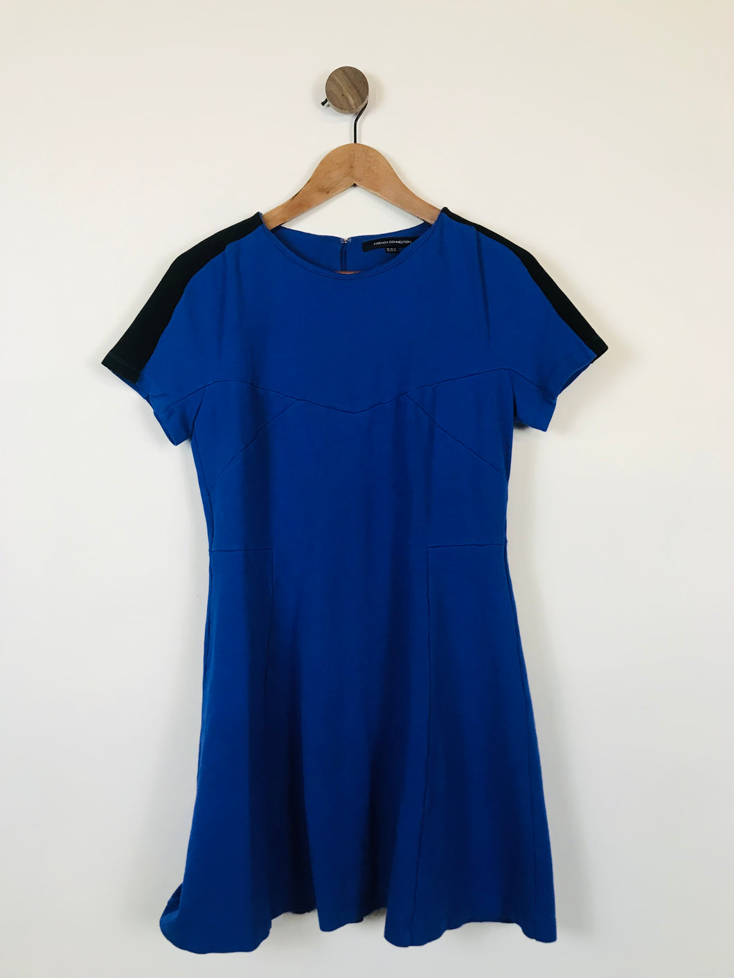 French Connection Women's Paneled A-Line Dress | UK14 | Blue