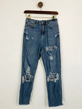 Load image into Gallery viewer, Topshop Women&#39;s Distressed Straight Jeans | W26 L30 | Blue
