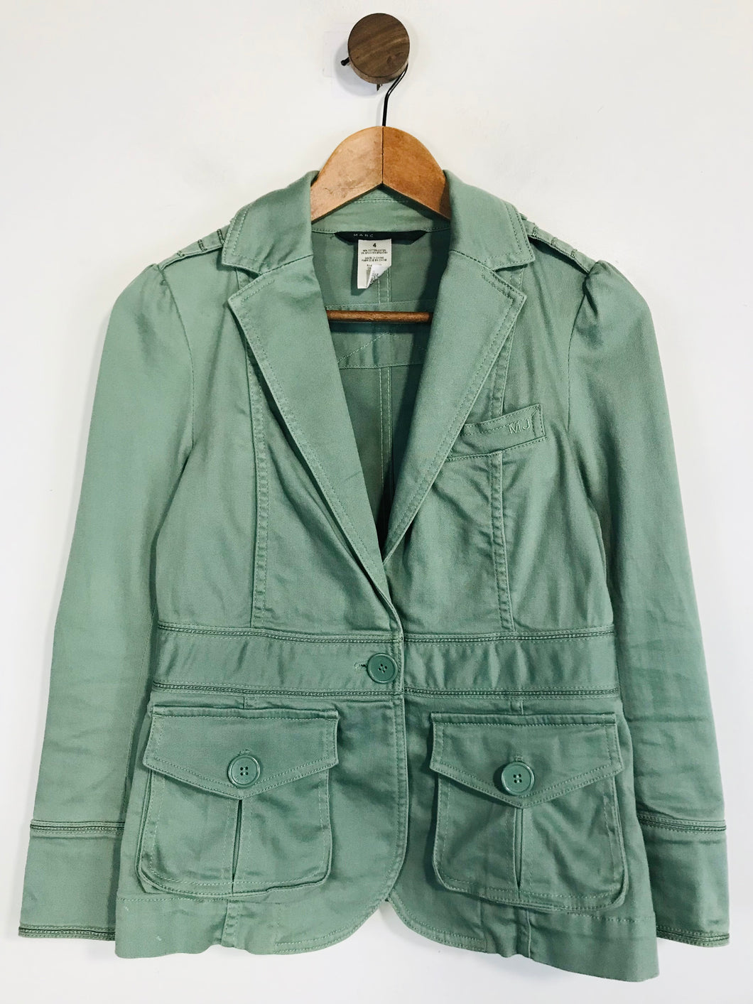 Marc Jacobs Women's Military Blazer Jacket | UK4 | Green