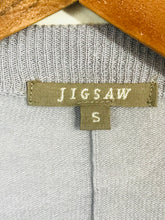 Load image into Gallery viewer, Jigsaw Women&#39;s Silk Wool Cardigan | S UK8 | Blue
