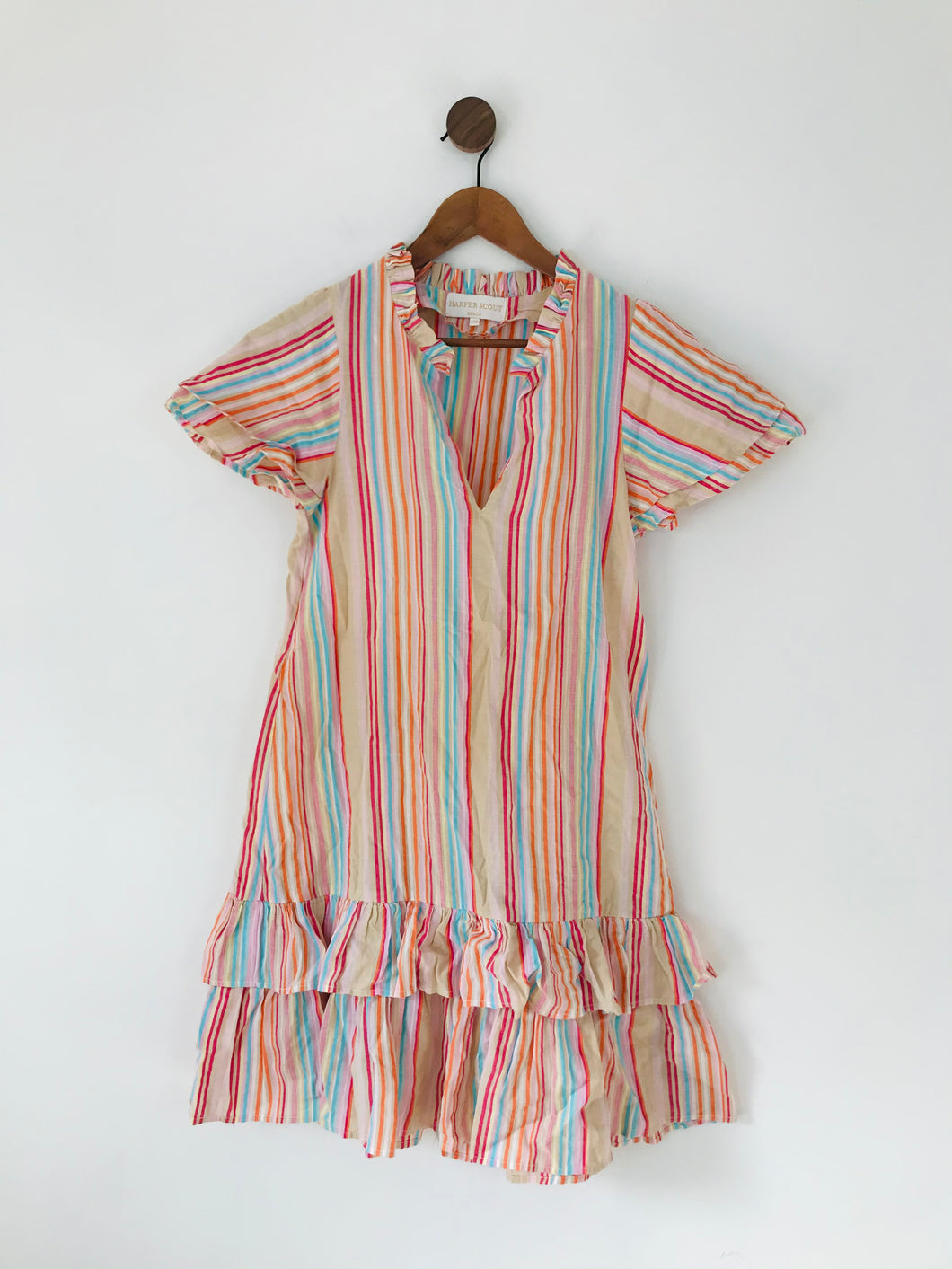 Harper Scout Women’s Striped Beach Lexi Summer Dress | S/M UK8-10 | Multicolour