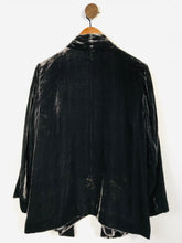 Load image into Gallery viewer, Eileen Fisher Women&#39;s Velvet Blazer Jacket | M UK10-12 | Grey
