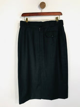 Load image into Gallery viewer, Louis Feraud Women&#39;s Wool Pencil Skirt | EU40 UK12 | Black
