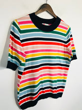 Load image into Gallery viewer, Boden Women&#39;s Striped Short Sleeve Jumper | M UK10-12 | Multicoloured
