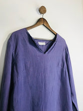Load image into Gallery viewer, Nicole Farhi Women&#39;s V-Neck Blouse | UK12 | Purple
