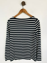 Load image into Gallery viewer, Jigsaw Women&#39;s Striped Long Sleeve T-Shirt | M UK10-12 | Blue
