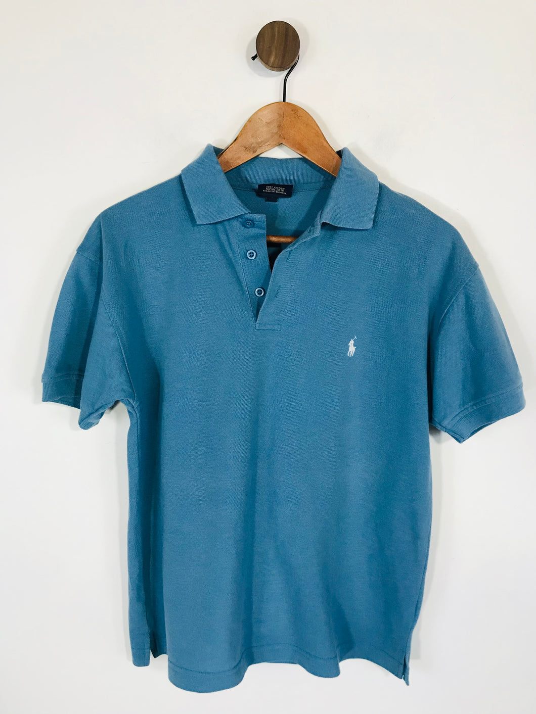 Ralph Lauren Women's Cotton Polo Shirt | S UK8 | Blue