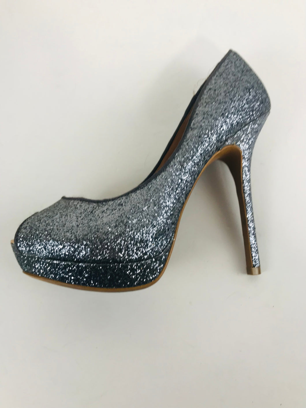 Zara Women's Glittery Heels | EU37 UK4 | Grey