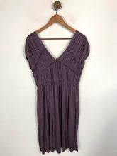 Load image into Gallery viewer, Tory Burch Women&#39;s Silk Ruffle Midi Dress | M UK10-12 | Purple
