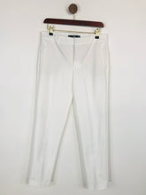 Load image into Gallery viewer, Mango Women&#39;s High Waisted Tapered Smart Trousers | EU38 UK10 | White
