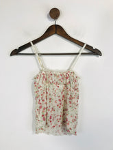 Load image into Gallery viewer, Urban Outfitters Women&#39;s Floral Mesh Tank Top | S UK8 | Beige
