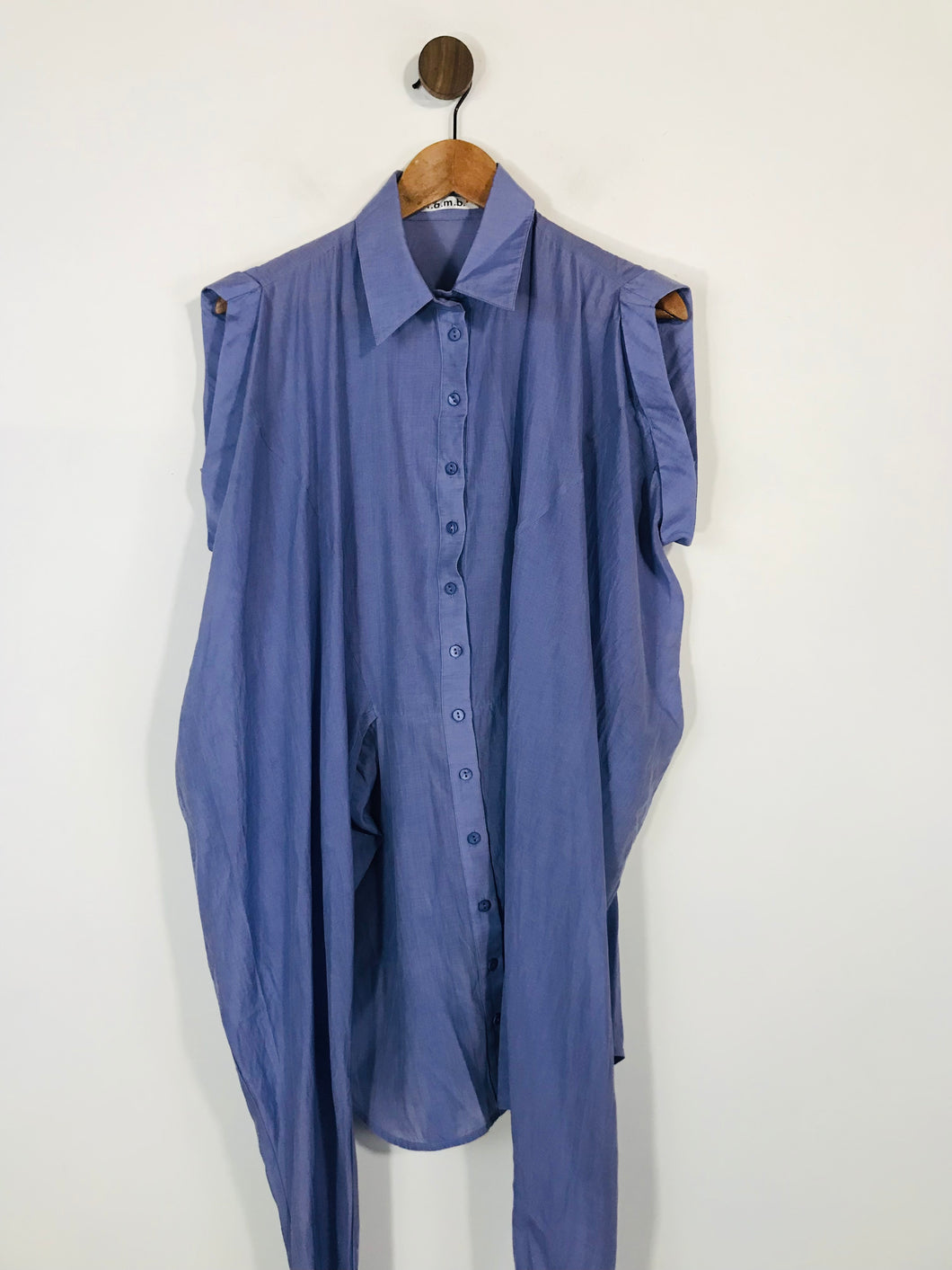 l.a.m.b. Women's Silk Wrap Shirt Dress | US6 UK10 | Purple