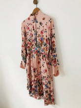 Load image into Gallery viewer, Massimo Dutti Women&#39;s Floral Long Sleeve Shirt Dress | UK10 | Pink
