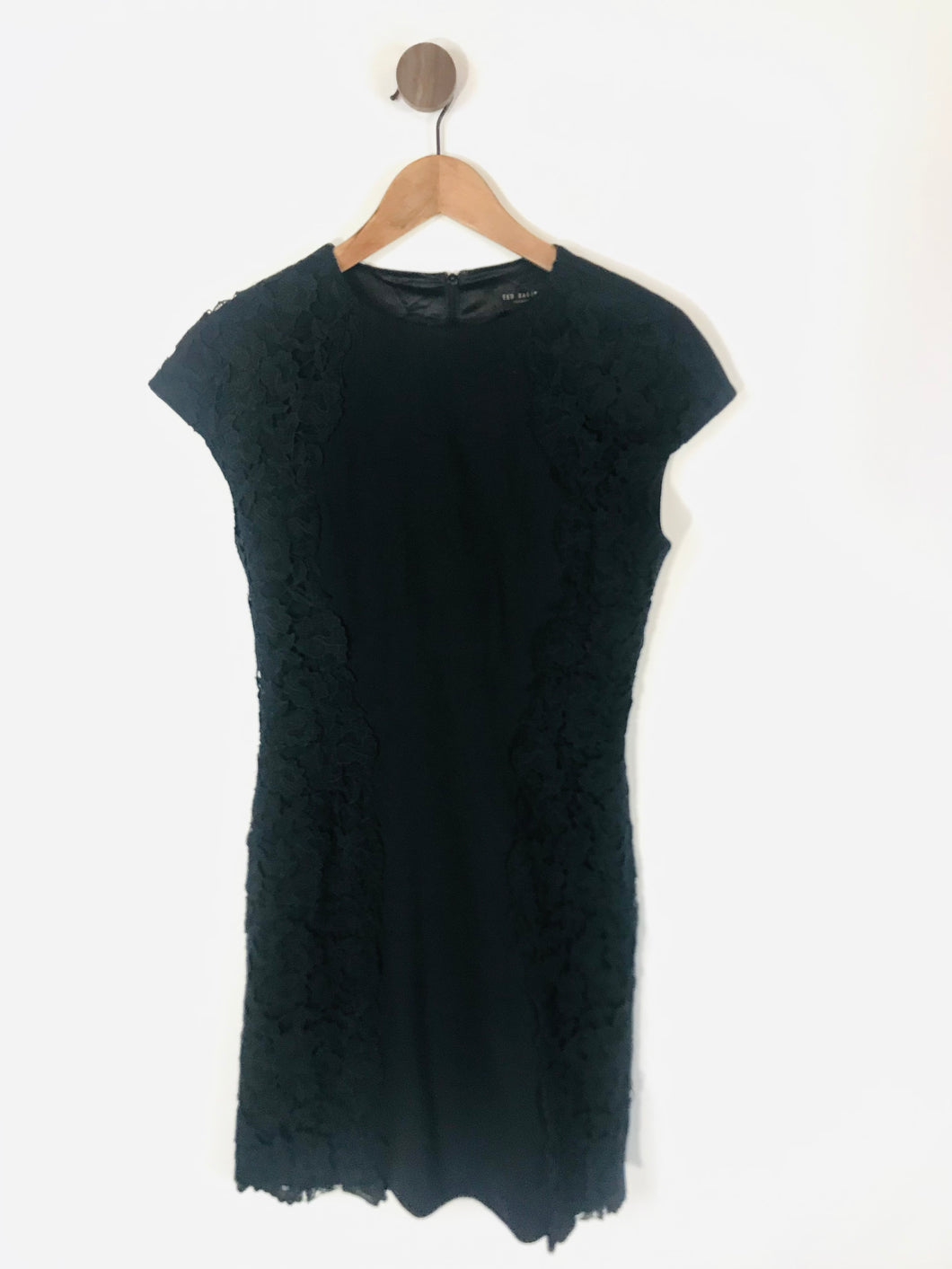 Ted Baker Women's Floral Lace A-Line Dress | 2 | Black