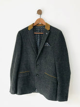 Load image into Gallery viewer, B &amp; G Men’s Slim Fit Tweed Blazer Jacket | 40R | Grey
