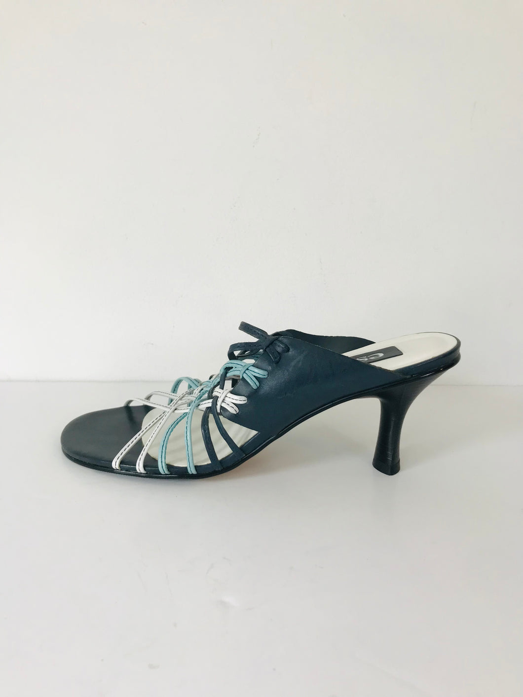 Esino Women's Heeled Strappy Sandals | 40 UK7 | Blue